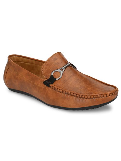 tan leather slip on loafers - 20284454 - Very Small Image - 1