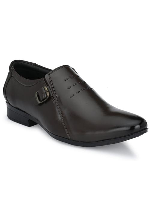 men solid slip on formal shoes - 20284468 - Very Small Image - 1