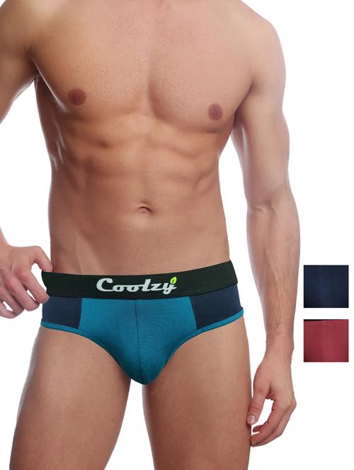 pack of 3 color block hipster briefs - 20286061 - Very Small Image - 1