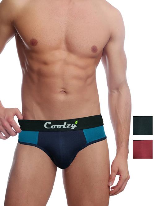 pack of 3 color block hipster briefs - 20286064 - Very Small Image - 1