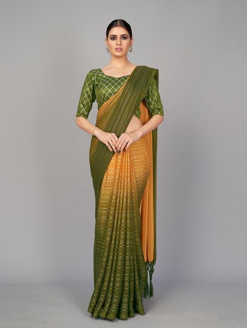 multi colored printed saree with blouse - 20286686 - Very Small Image - 1