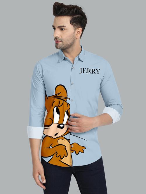 mens graphic casual shirt - 20287923 - Very Small Image - 1