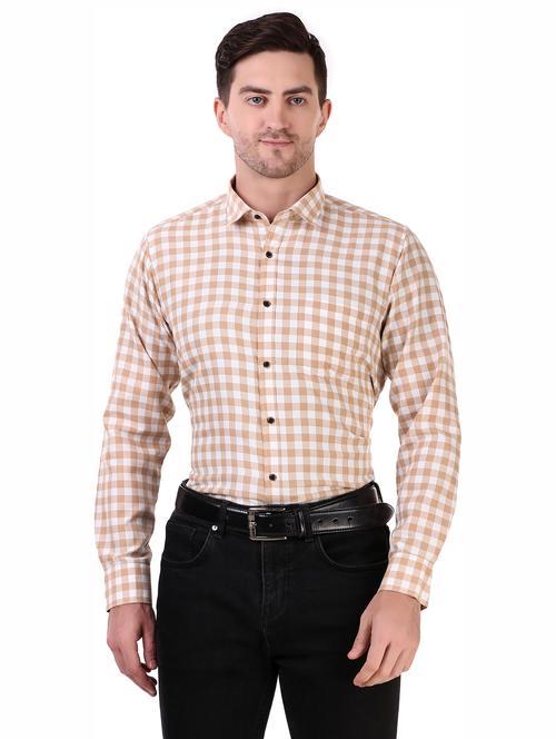 mens checks casual shirt - 20288245 - Very Small Image - 1