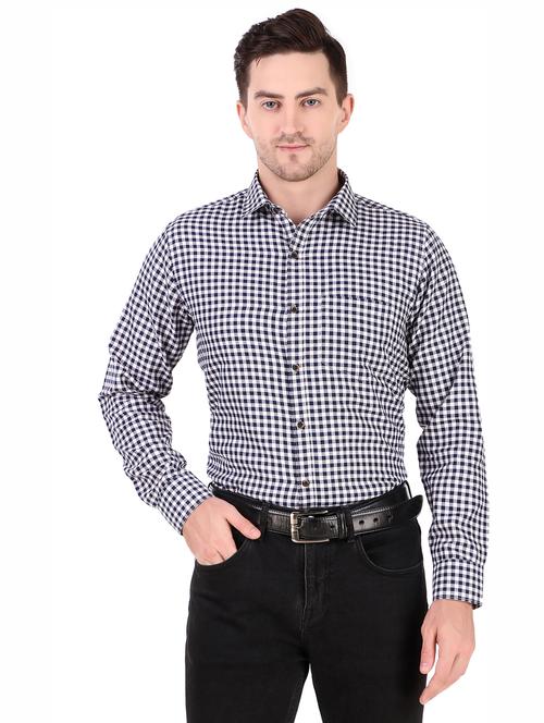 mens checks casual shirt - 20288251 - Very Small Image - 1