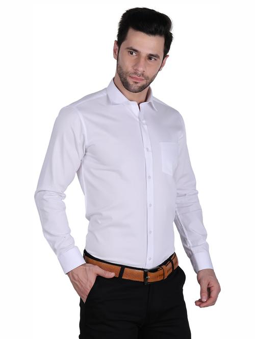 mens solids formal shirt - 20288372 - Very Small Image - 1