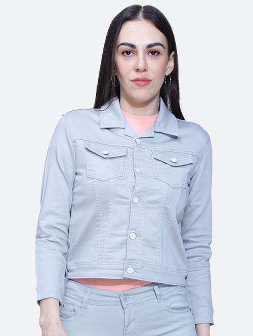 light blue solids regular jacket - 20291879 - Very Small Image - 1