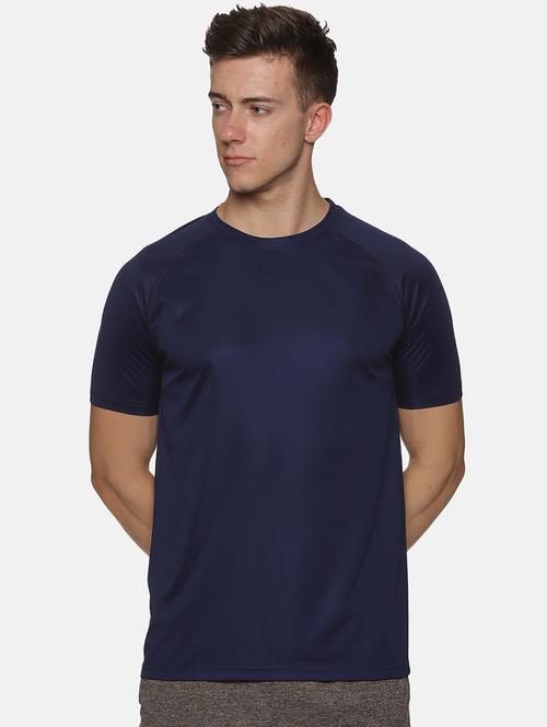 dark blue solid regular t-shirt - 20292015 - Very Small Image - 1