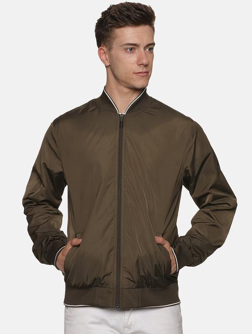 men brown color casual jacket - 20292085 - Very Small Image - 1