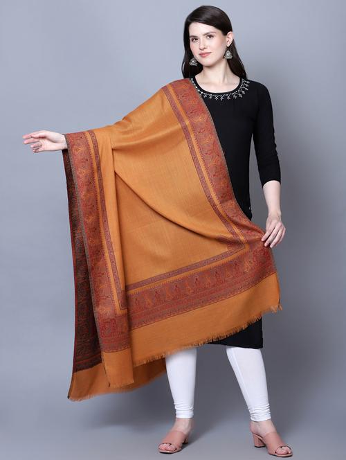 women's block print shawl - 20292208 - Very Small Image - 1