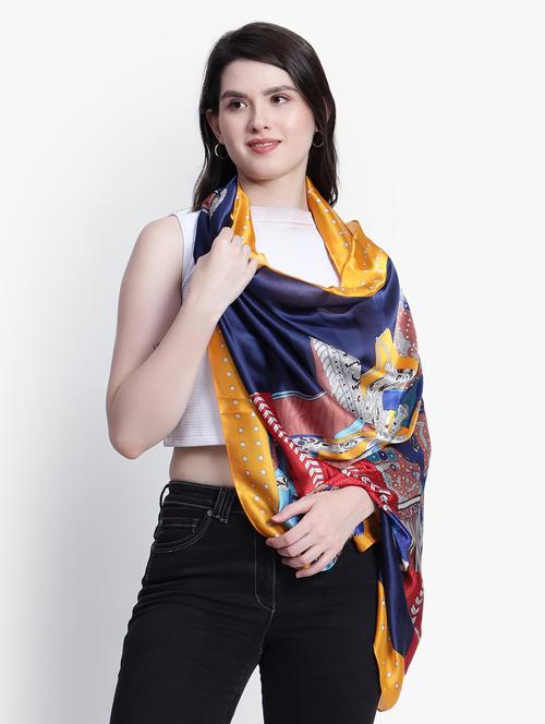 multi colored printed scarf - 20292231 - Very Small Image - 1