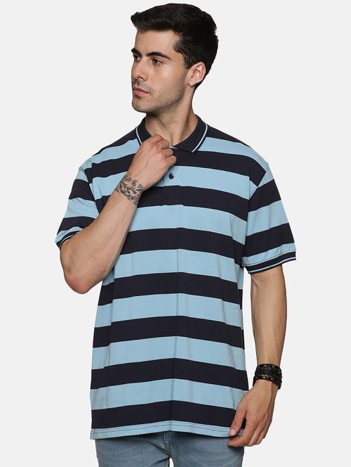 color block cotton polo t-shirt - 20292314 - Very Small Image - 1