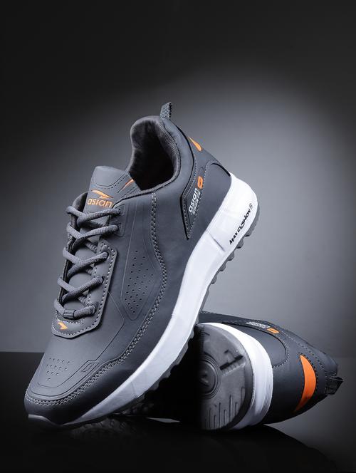 men lace up running sport shoes - 20295131 - Very Small Image - 1