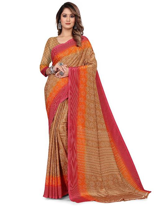 women's self design multi colored saree - 20297926 - Very Small Image - 1