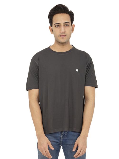 mens round neck solid regular t-shirt - 20298063 - Very Small Image - 1