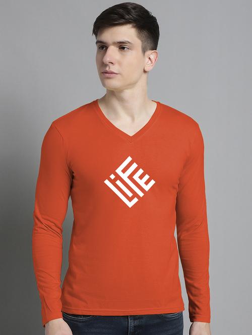 men chest print long sleeve t-shirt - 20299112 - Very Small Image - 1