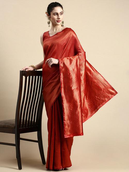 women zari work banarasi saree with blouse - 20299773 - Very Small Image - 1