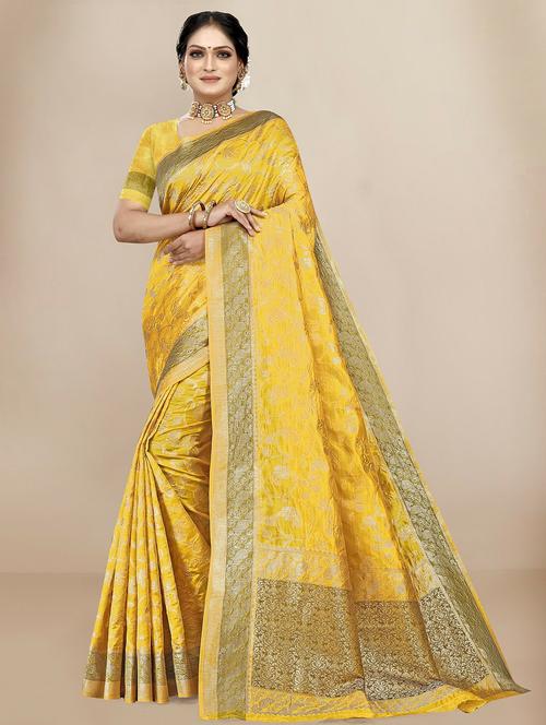 women's banarasi saree - 20299802 - Very Small Image - 1