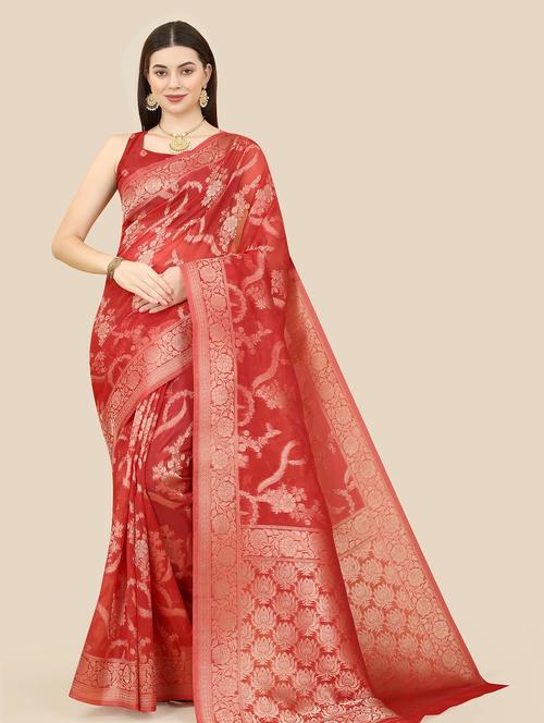 women zari work banarasi saree - 20299838 - Very Small Image - 1
