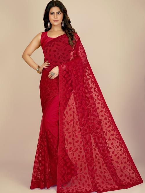 women's embroidered saree - 20299917 - Very Small Image - 1