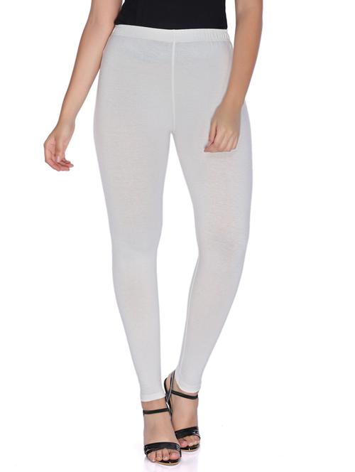 women solid full length leggings - 20300055 - Very Small Image - 1
