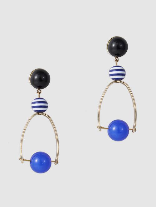 multi colored alloy drop earring - 20301473 - Very Small Image - 1