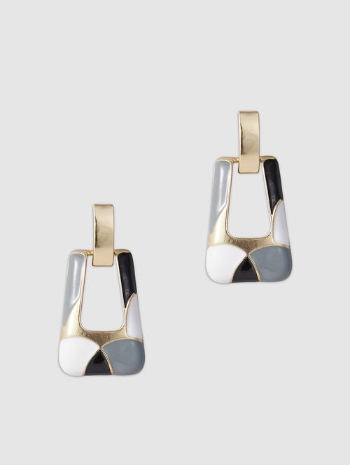 grey alloy drop earring - 20301484 - Very Small Image - 1