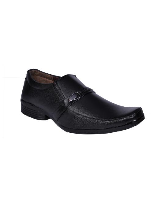 men solid formal slip on shoes - 20302049 - Very Small Image - 1
