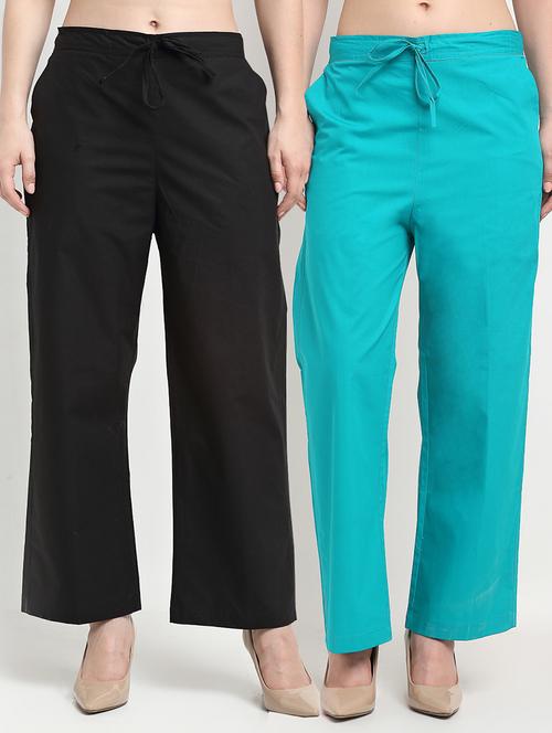 pack of 2 wide leg trousers - 20305215 - Very Small Image - 1