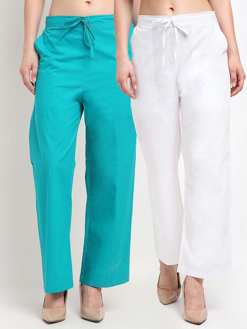 pack of 2 wide leg trousers - 20305224 - Very Small Image - 1