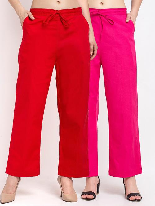 pack of 2 wide leg trousers - 20305228 - Very Small Image - 1