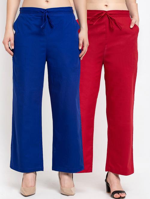 pack of 2 wide leg trousers - 20305237 - Very Small Image - 1