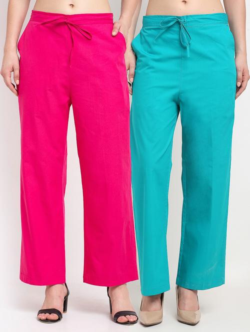 pack of 2 wide leg trousers - 20305245 - Very Small Image - 1