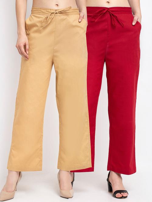 pack of 2 wide leg trousers - 20305248 - Very Small Image - 1