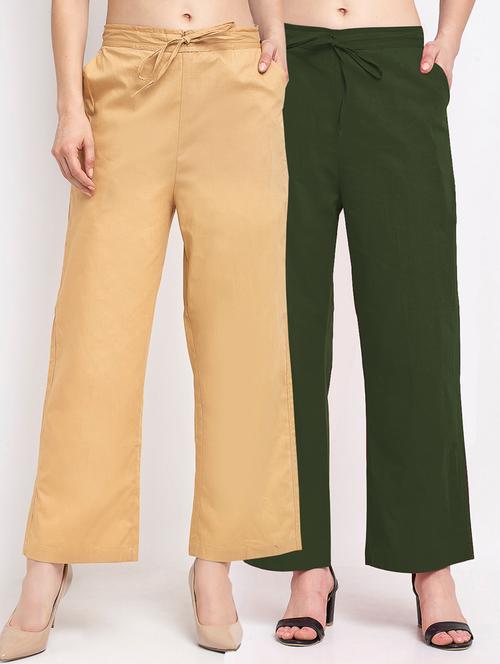 pack of 2 wide leg trousers - 20305252 - Very Small Image - 1