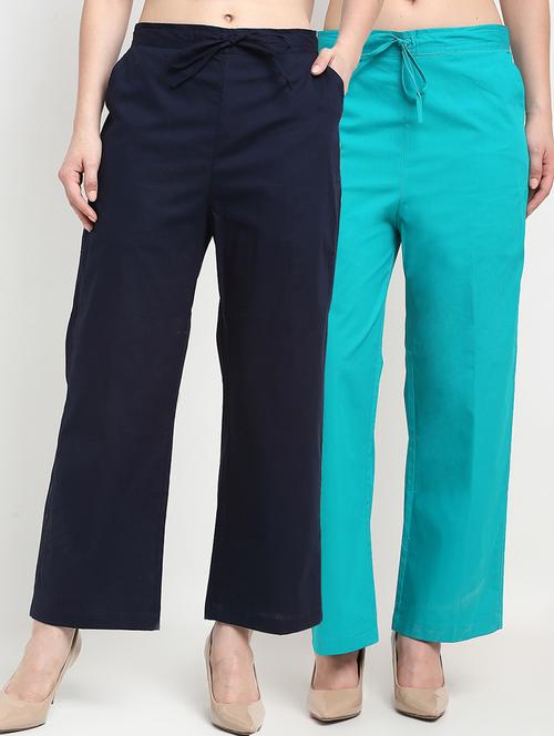 pack of 2 wide leg trousers - 20305257 - Very Small Image - 1