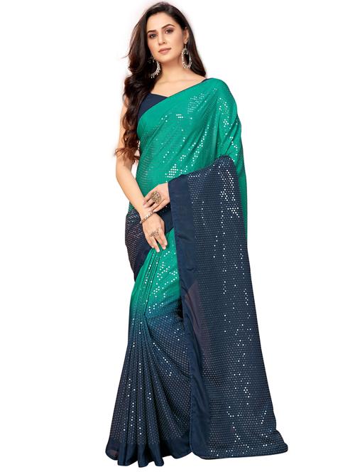 multi colored embellished saree with blouse - 20305711 - Very Small Image - 1