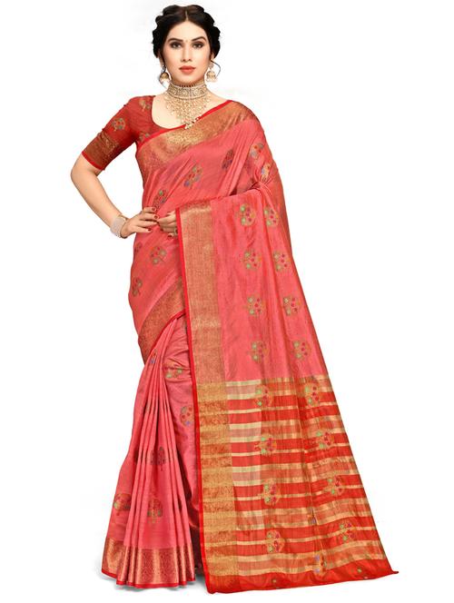 women's banarasi saree with blouse - 20307117 - Very Small Image - 1