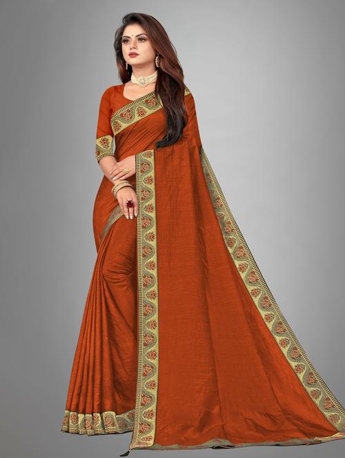 women's bordered royal blue colored saree - 20308507 - Very Small Image - 1