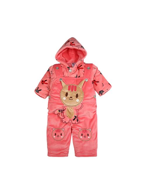 kids applique work detailed dungaree - 20308722 - Very Small Image - 1