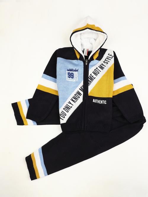 kids color blocked full length twin sets - 20308760 - Very Small Image - 1