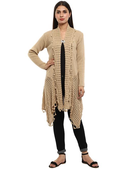 brown cotton shrug - 20308896 - Very Small Image - 1