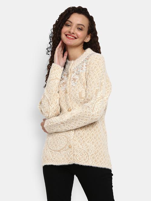 women self design long sleeve cardigan - 20308958 - Very Small Image - 1