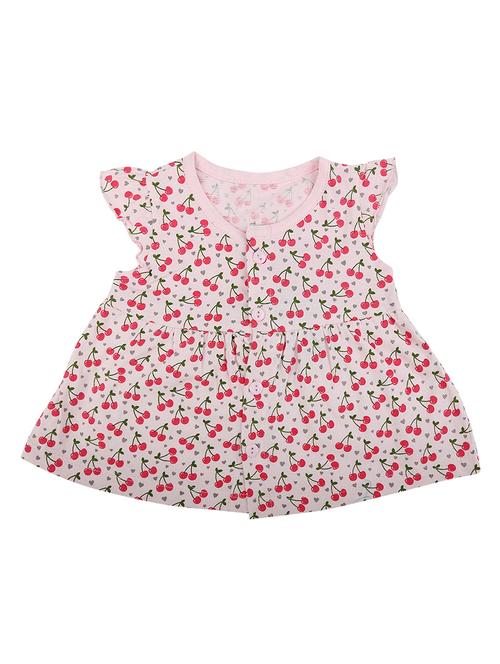pink cotton frock - 20309206 - Very Small Image - 1
