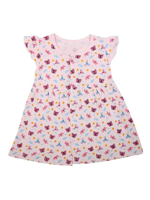 pink cotton frock - 20309210 - Very Small Image - 1
