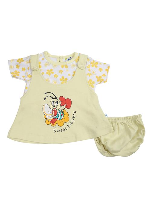 yellow cotton frock - 20309226 - Very Small Image - 1