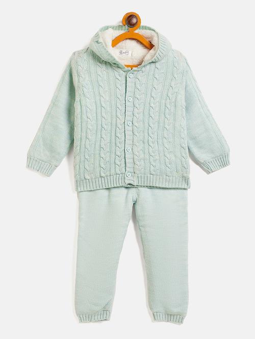 unisex green top and bottom full length set - 20309248 - Very Small Image - 1