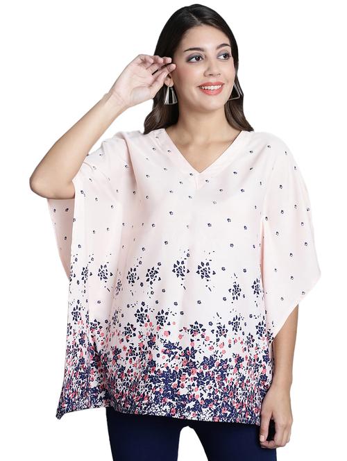pink floral kaftan top - 20309405 - Very Small Image - 1