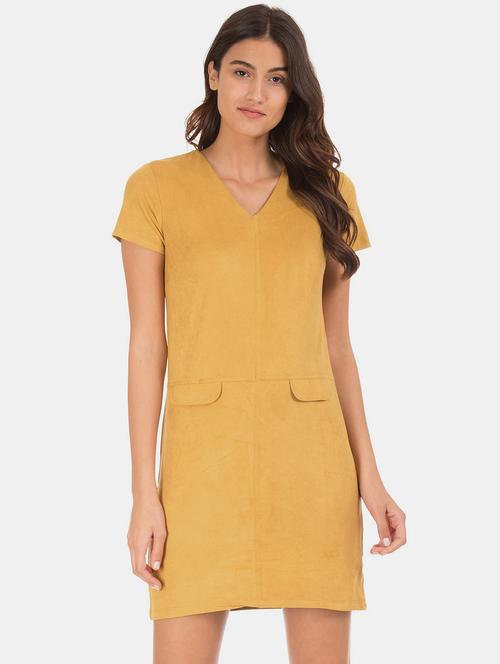 yellow cotton gown dress - 20309457 - Very Small Image - 1