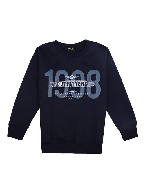 kids typographic long sleeve sweatshirt - 20309618 - Very Small Image - 1