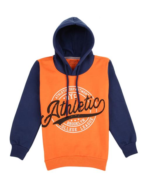 orange typographic long sleeve sweatshirt - 20309681 - Very Small Image - 1